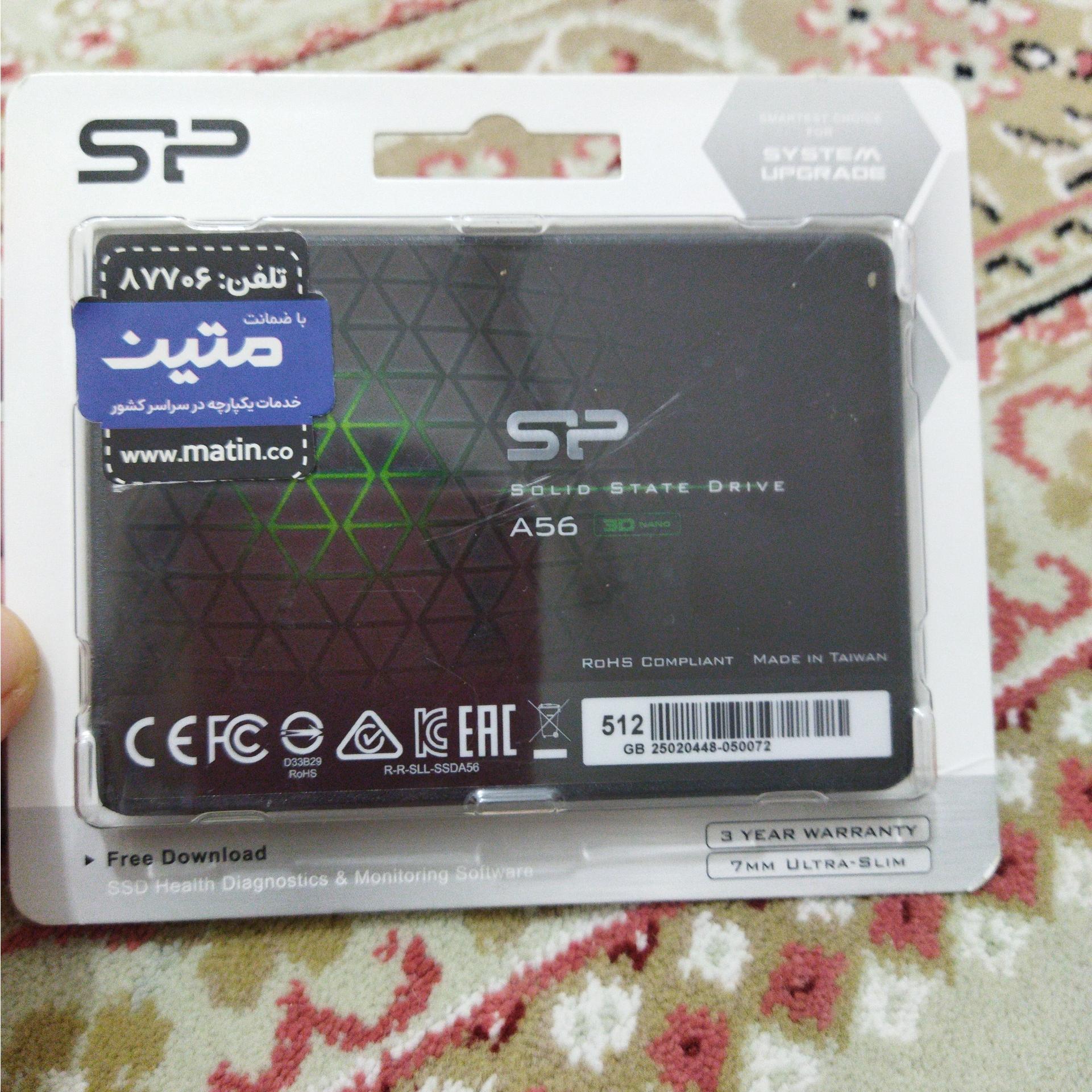 حافظه ssd نو 512 گیگ