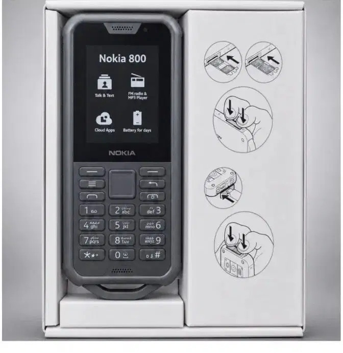 گوشی ساده ضد ضربه Nokia 800 Tough با ضمانت
