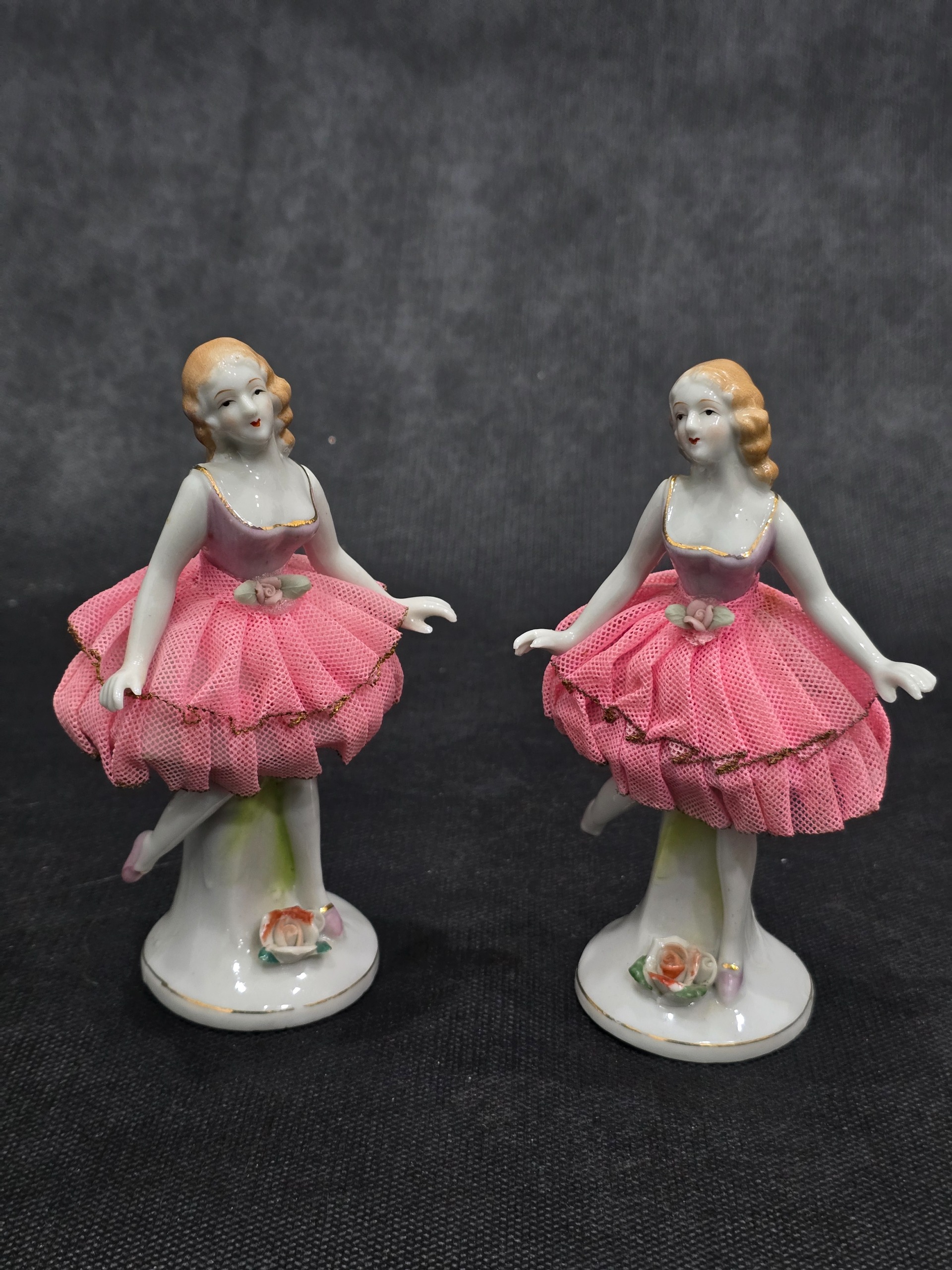 جفت مجسمه قدیمی اروپایی Import ارتفاع14