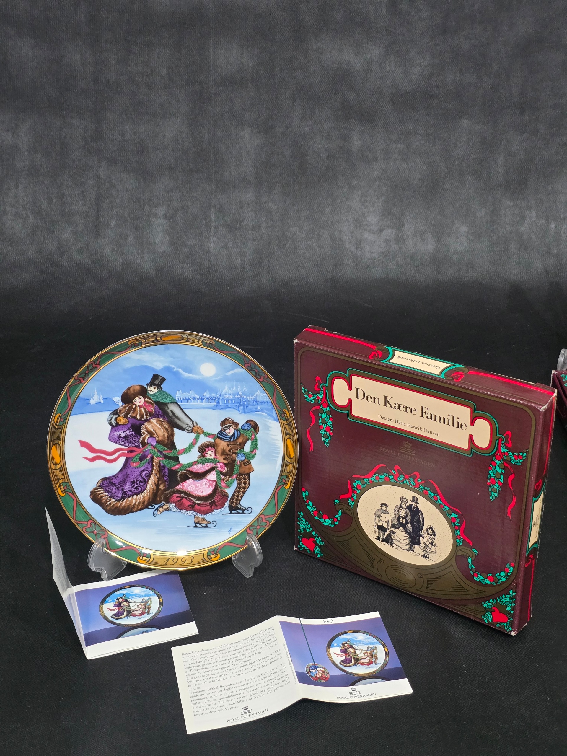 بشقاب دیوارکوب قدیمی رویال کپنهاگ دانمارک قطر21