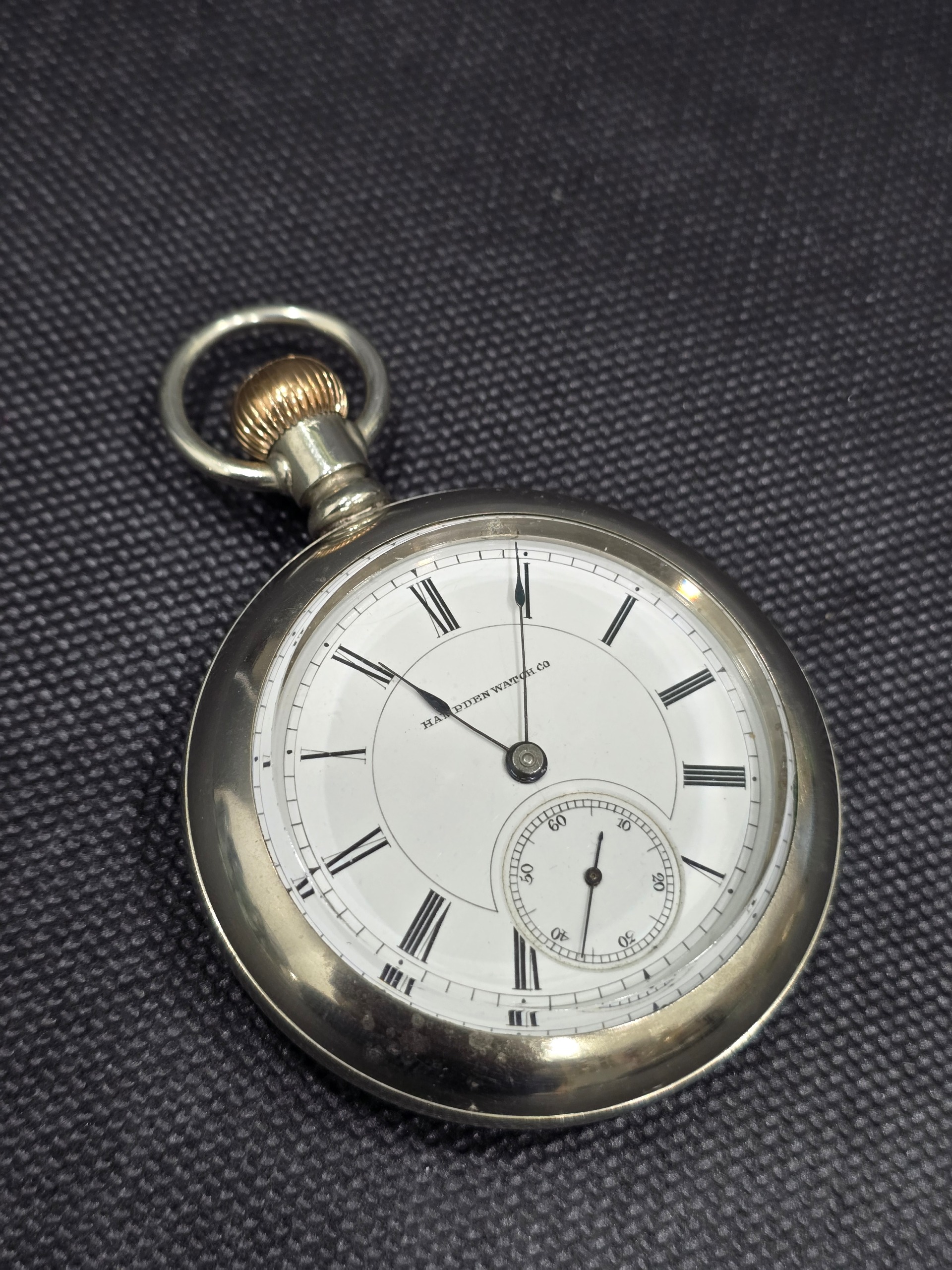 ساعت جیبی کوکی آنتیک آمریکایی قاب درشت