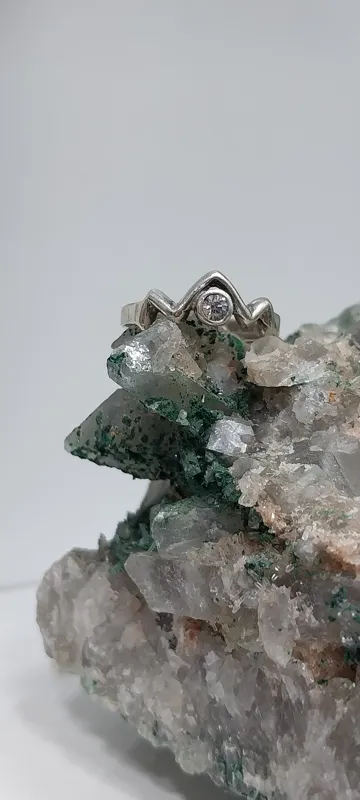 انگشتر نقره 925 زیبا با فاکتور