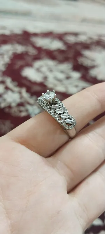 انگشتر نقره 925 وزن 5.7گرم خارجی با فاکتور