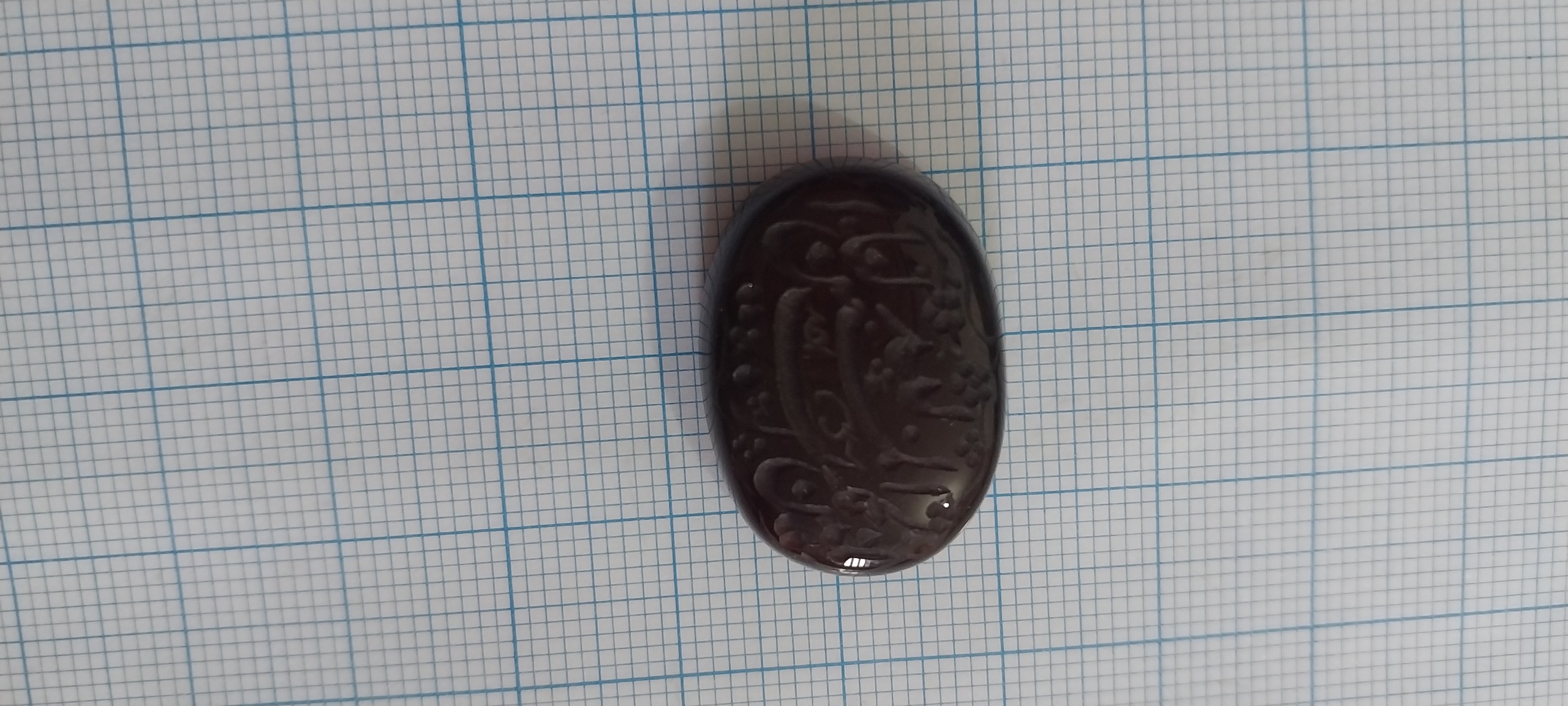 نگین خطی حک دست بسیار زیبا