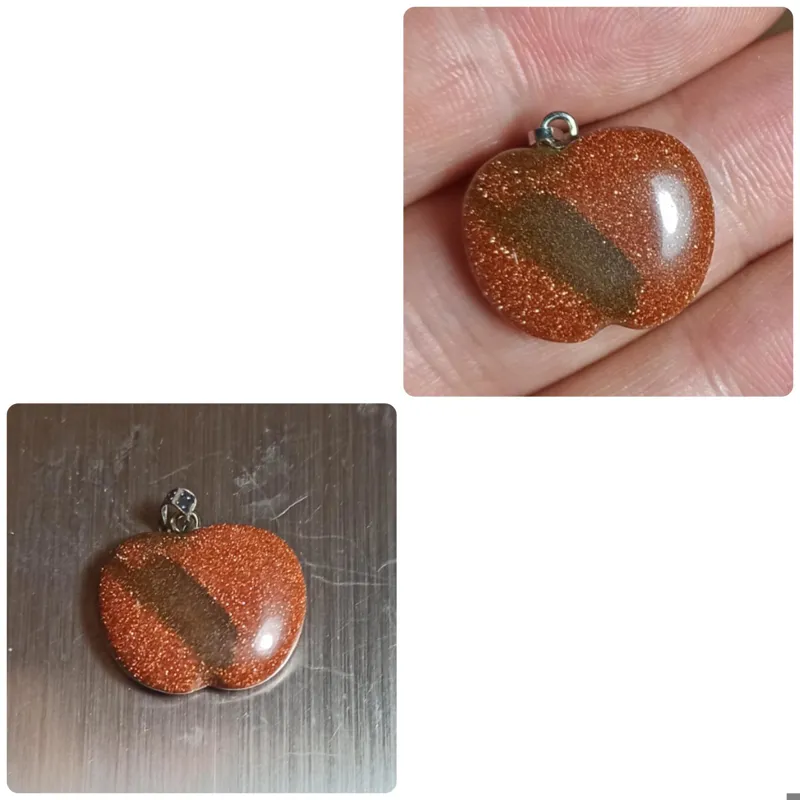 گردنبند سنگی دلربا طبیعی با زنجیر استیل