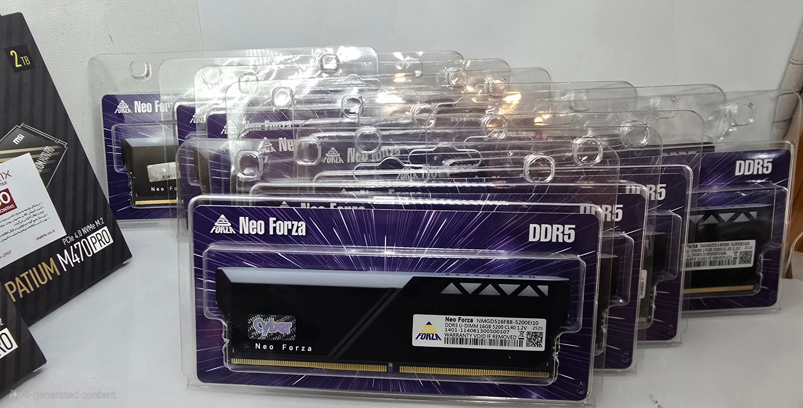 رم کامپیوتر نئو فورزا Trinity RGB 5200  DDR5 16GB