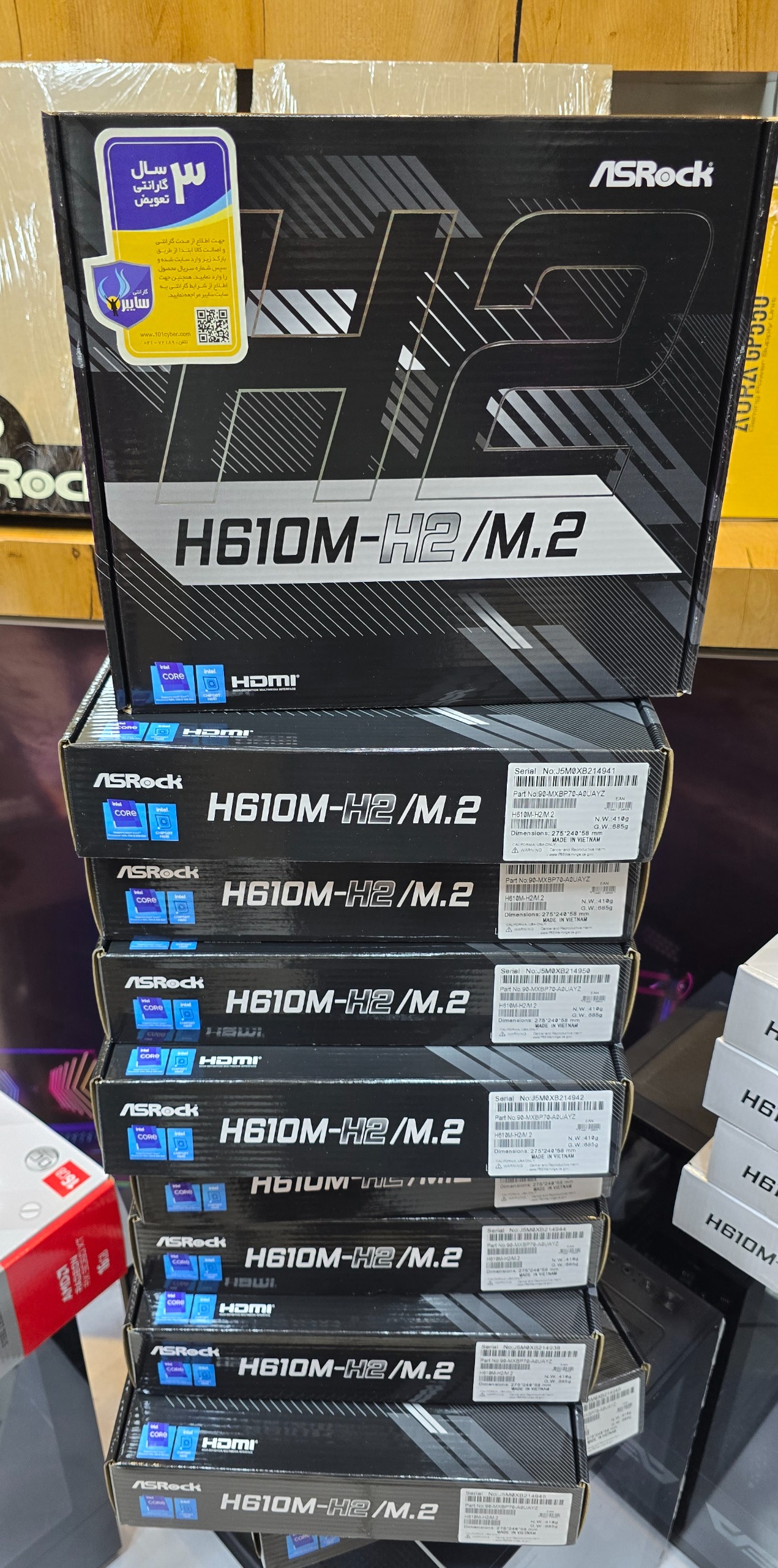 مادربرد ازراک H610M-H2/M.2 D4