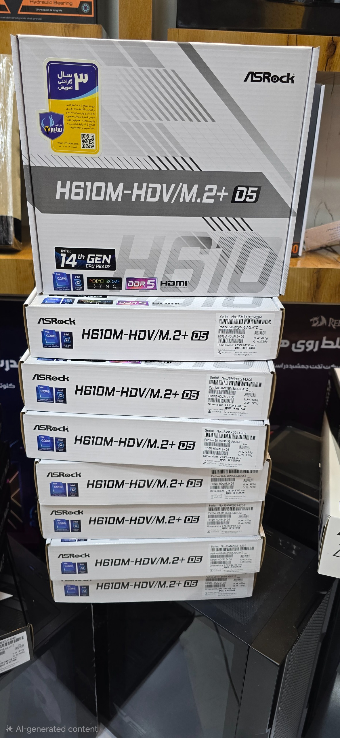 مادربرد ازراک مدل H610M-HDV/M.2 D5