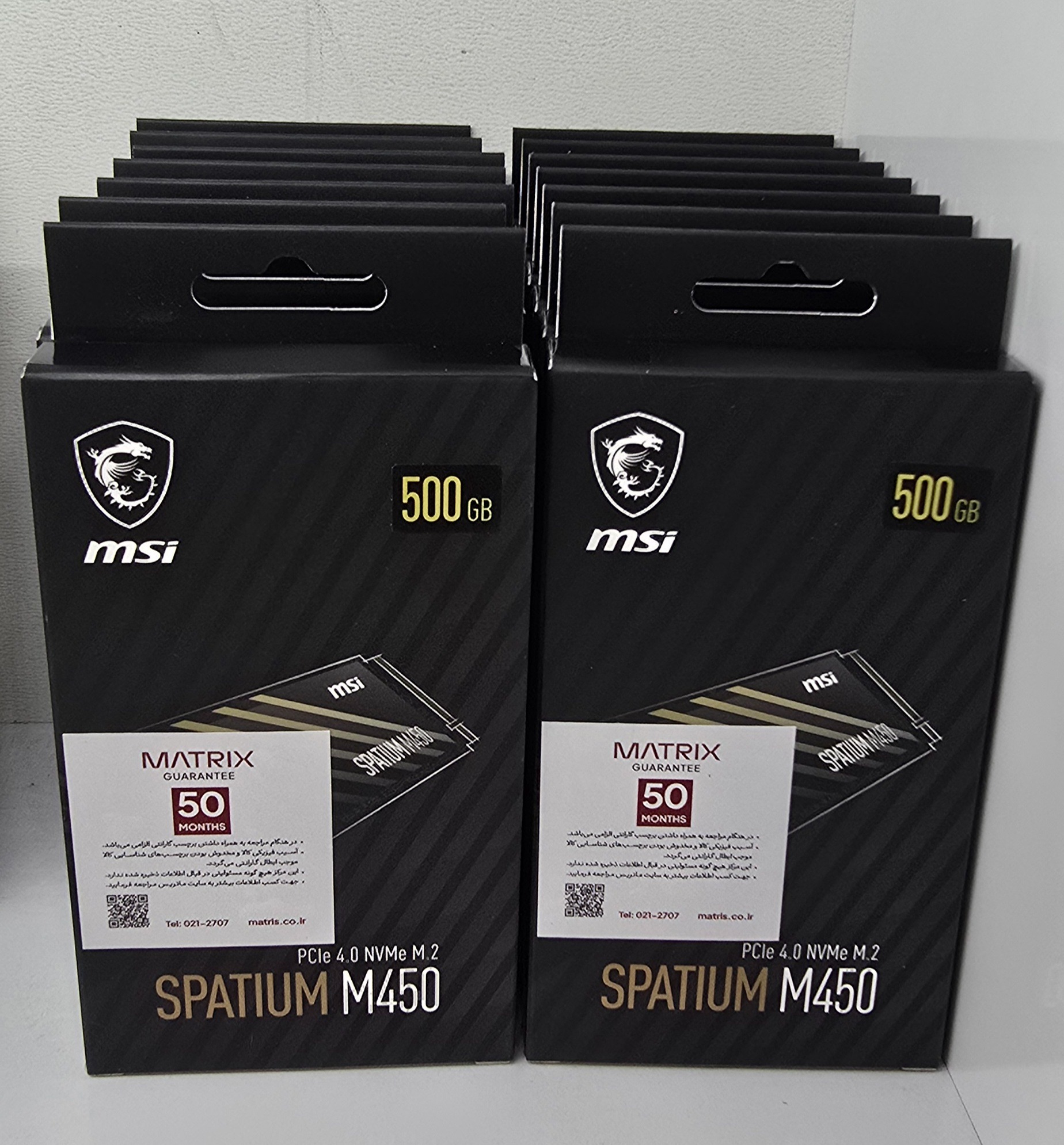 SSD MSI مدل 500G SPATIUM M450 PCIe 4.0 NVMe M.2