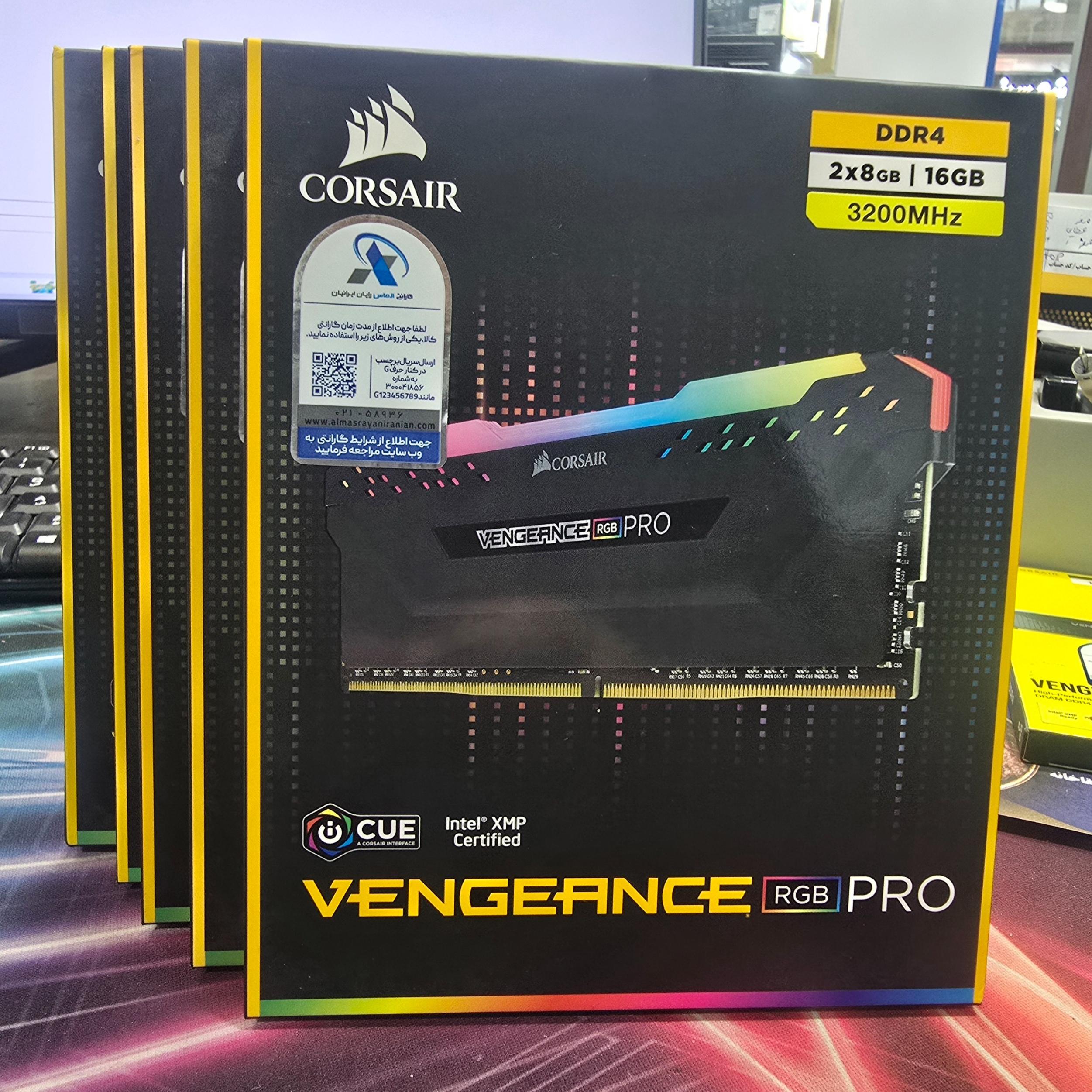رم CORSAIR VENGEANCE RGB PRO 16G
