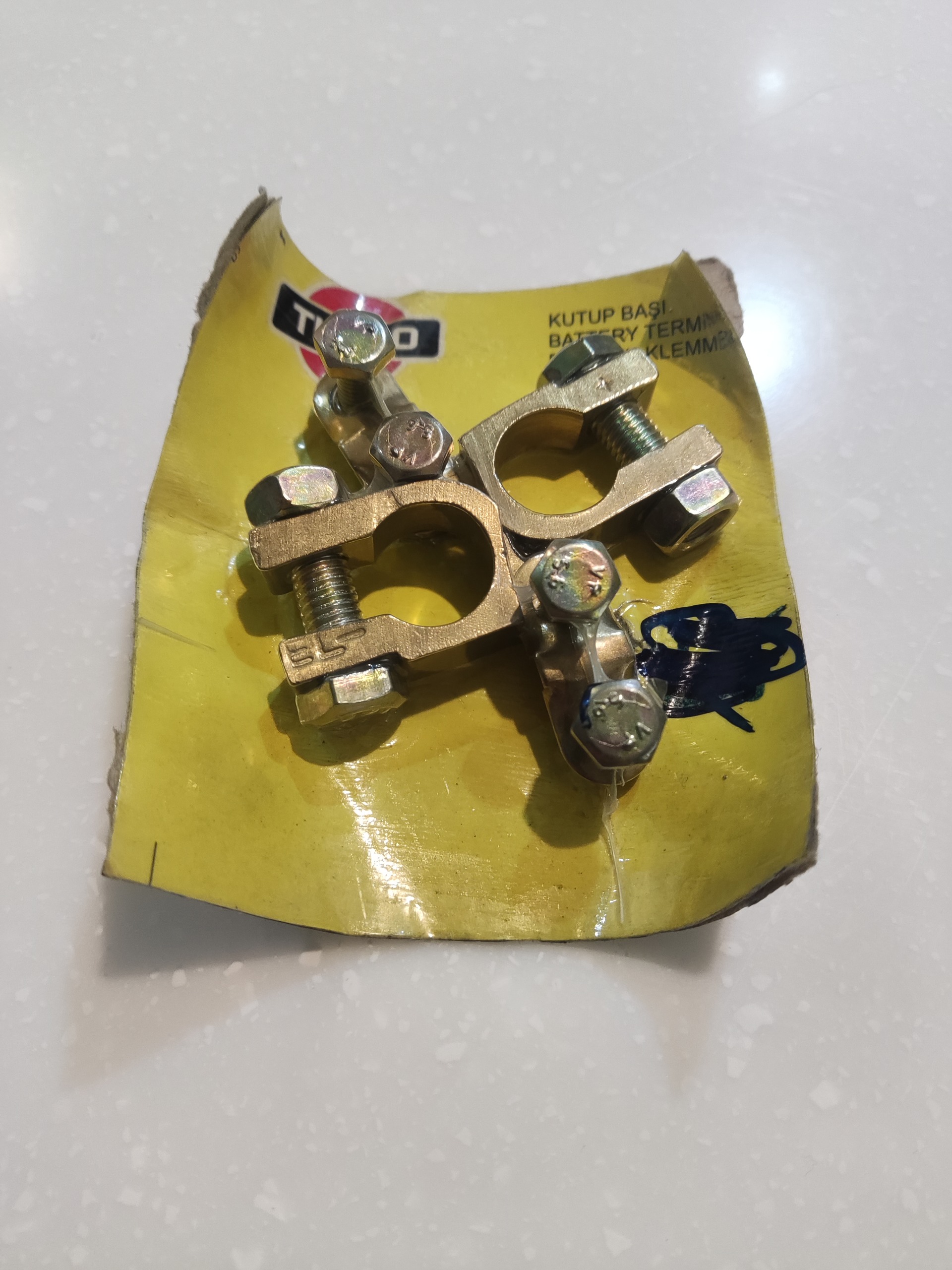 بست باتری برنجی