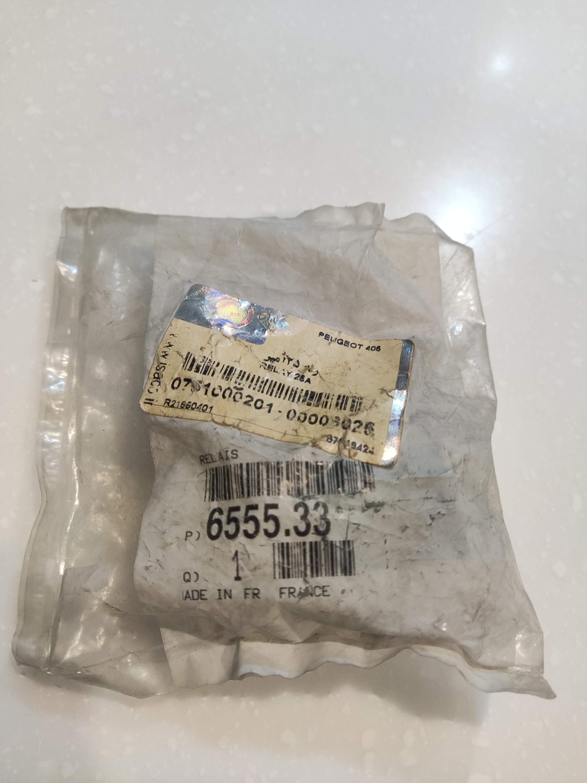 رله 25آمپر پژو405 اورجینال فرانسه
