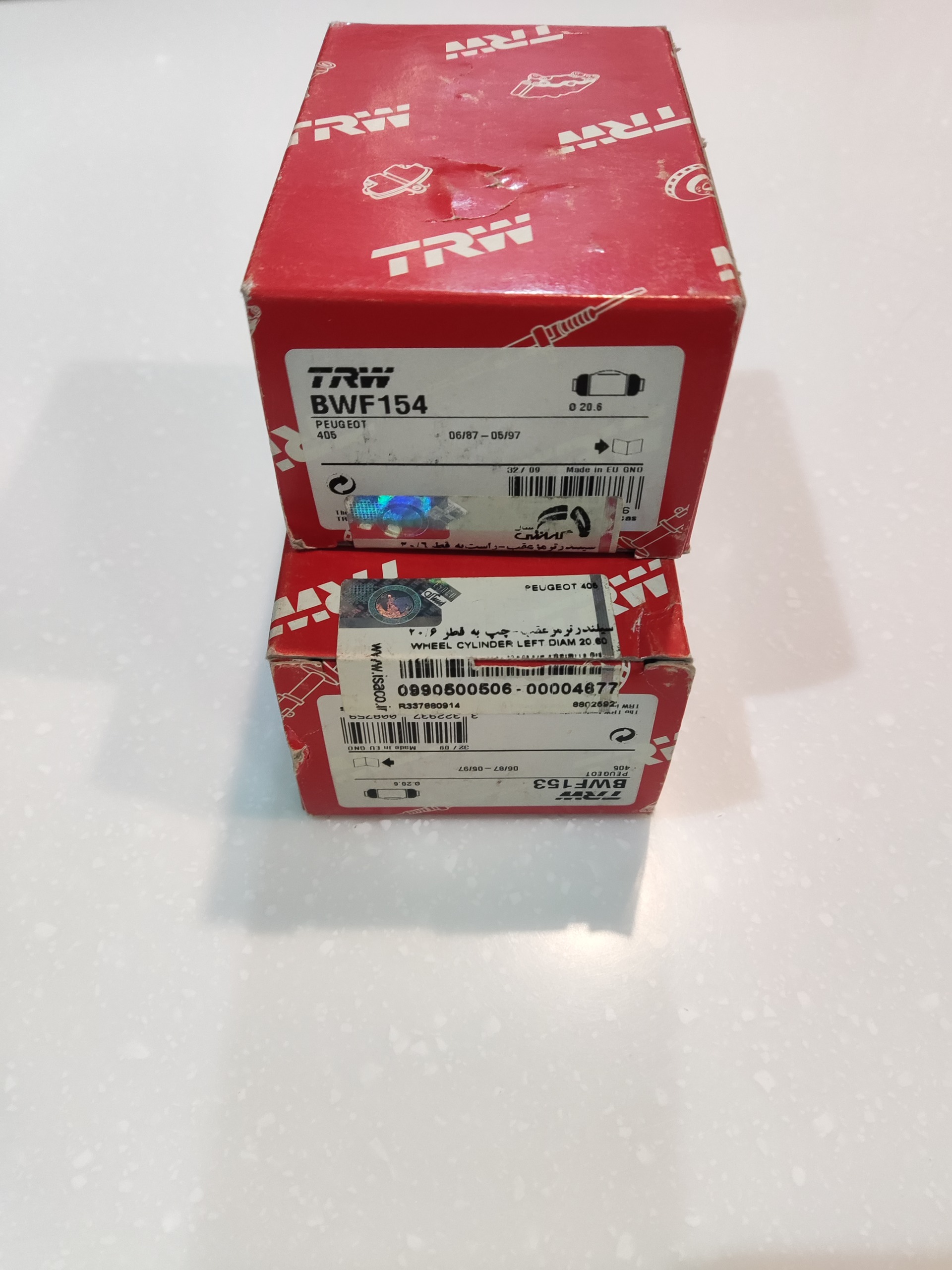 سیلندر چرخ عقب 405 trw بدون abs(یک جفت)