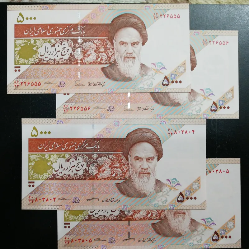 2جفت5000ریالی 2 امضای مختلف شماره قشنگ