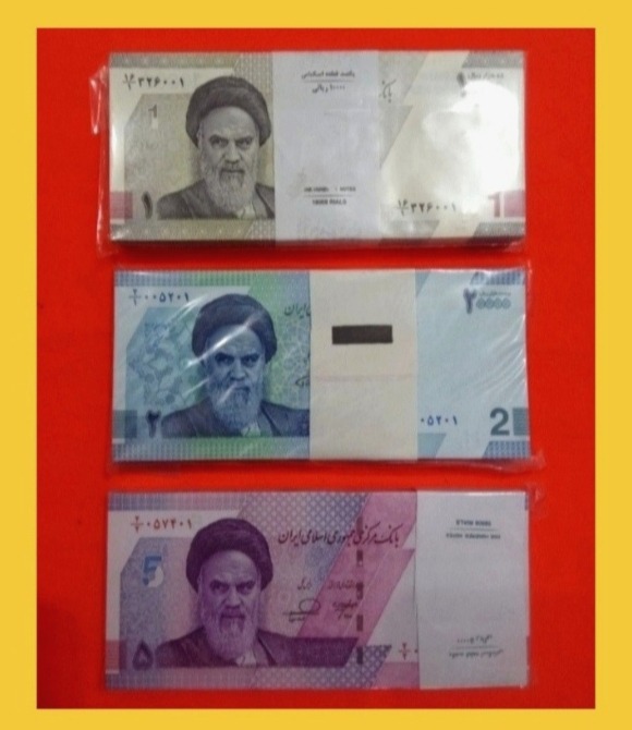 سه بسته اسکناس دوهزار و پنج و یکهزار جدید ف فوری