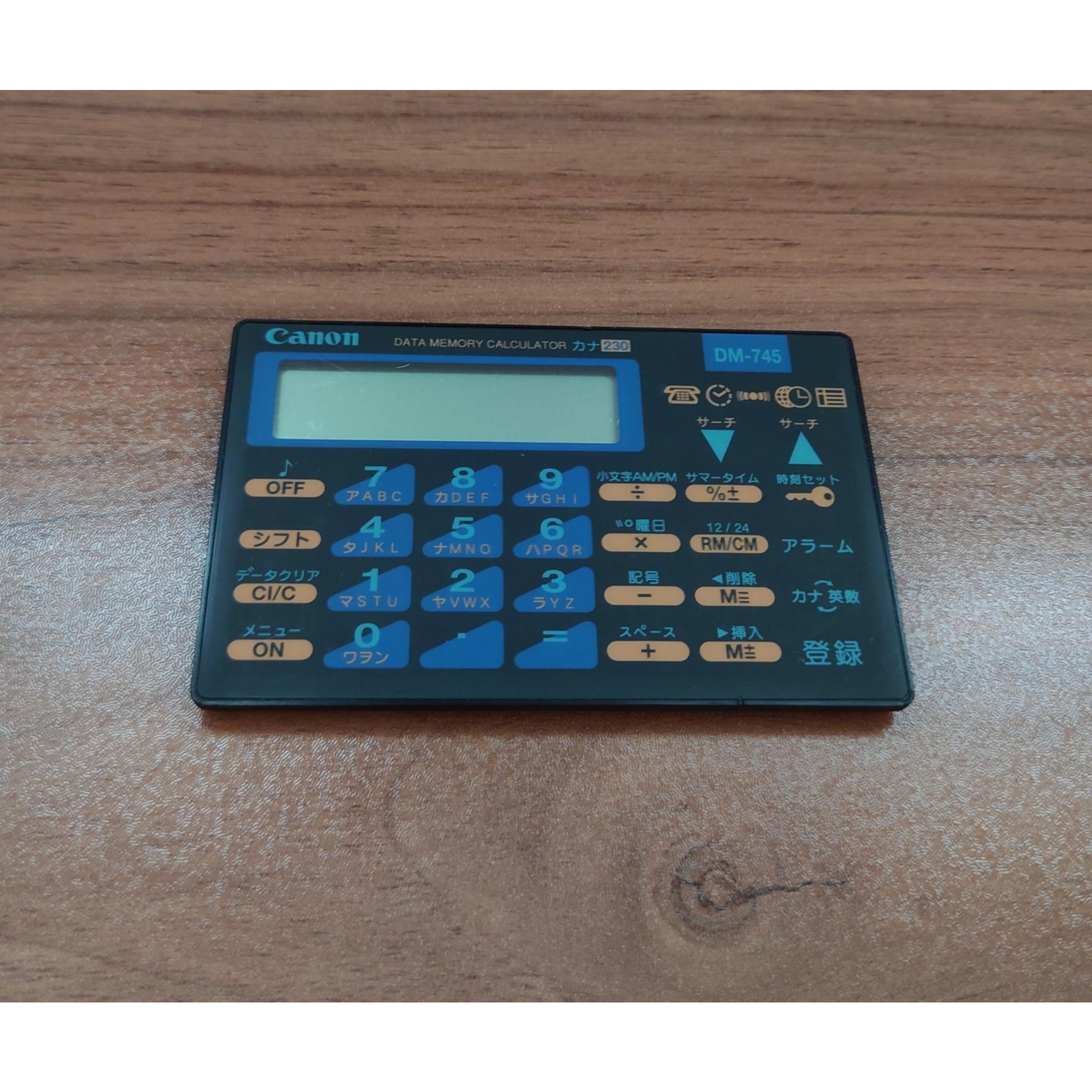 ماشین حساب کارتی کلکسیونی Canon DM-745