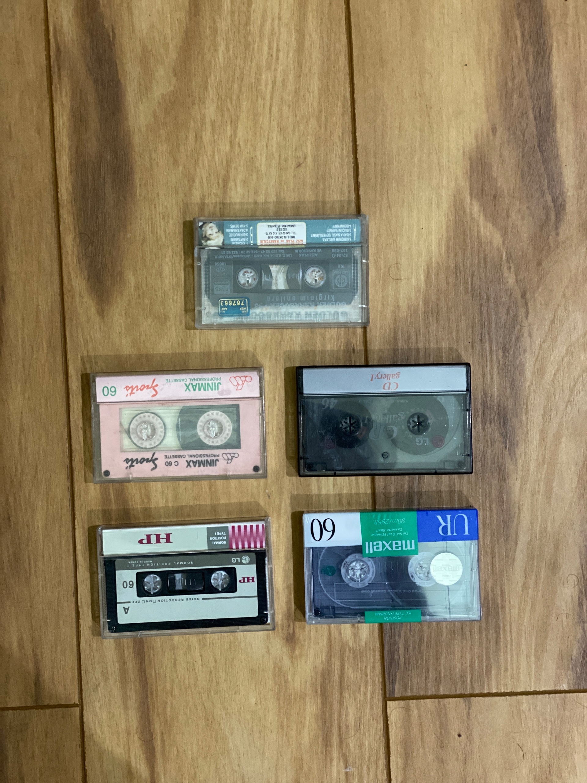 5 عدد نوار کاست اورجینال خارجی