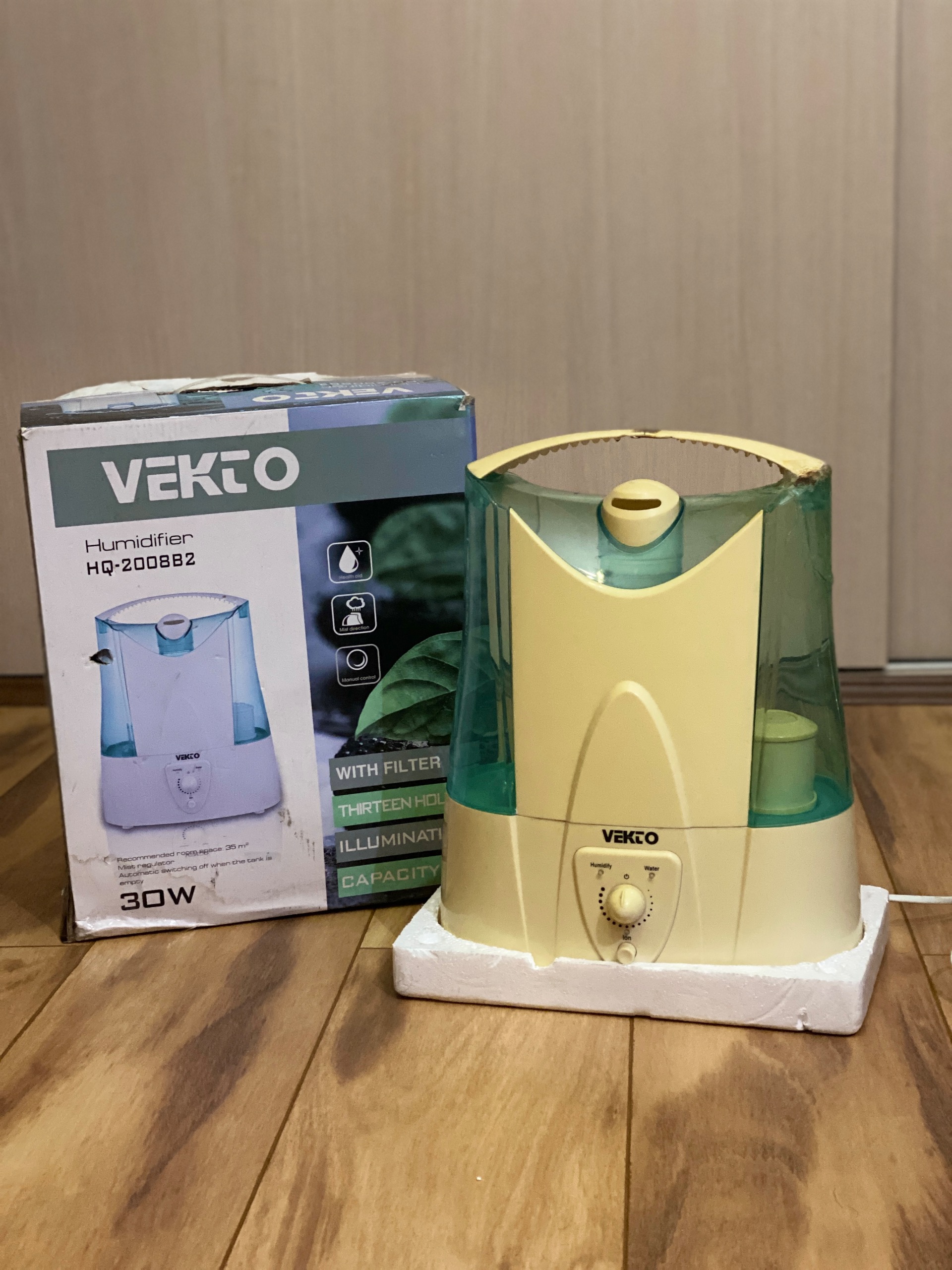 دستگاه نایاب بخور سرد رطوبت ساز وکتو Vekto توضیحات