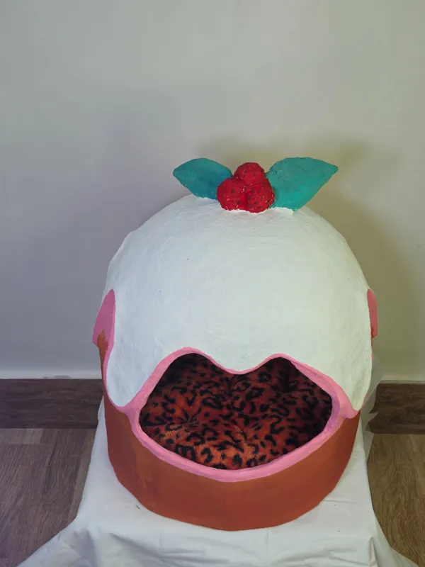 لانه گربه طرح کاپ کیک