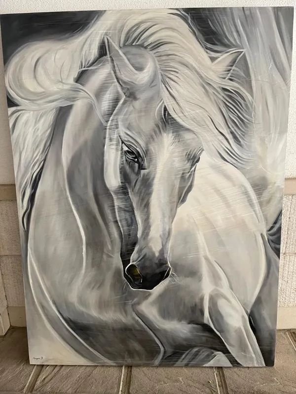 دو تابلو رنگ روغن