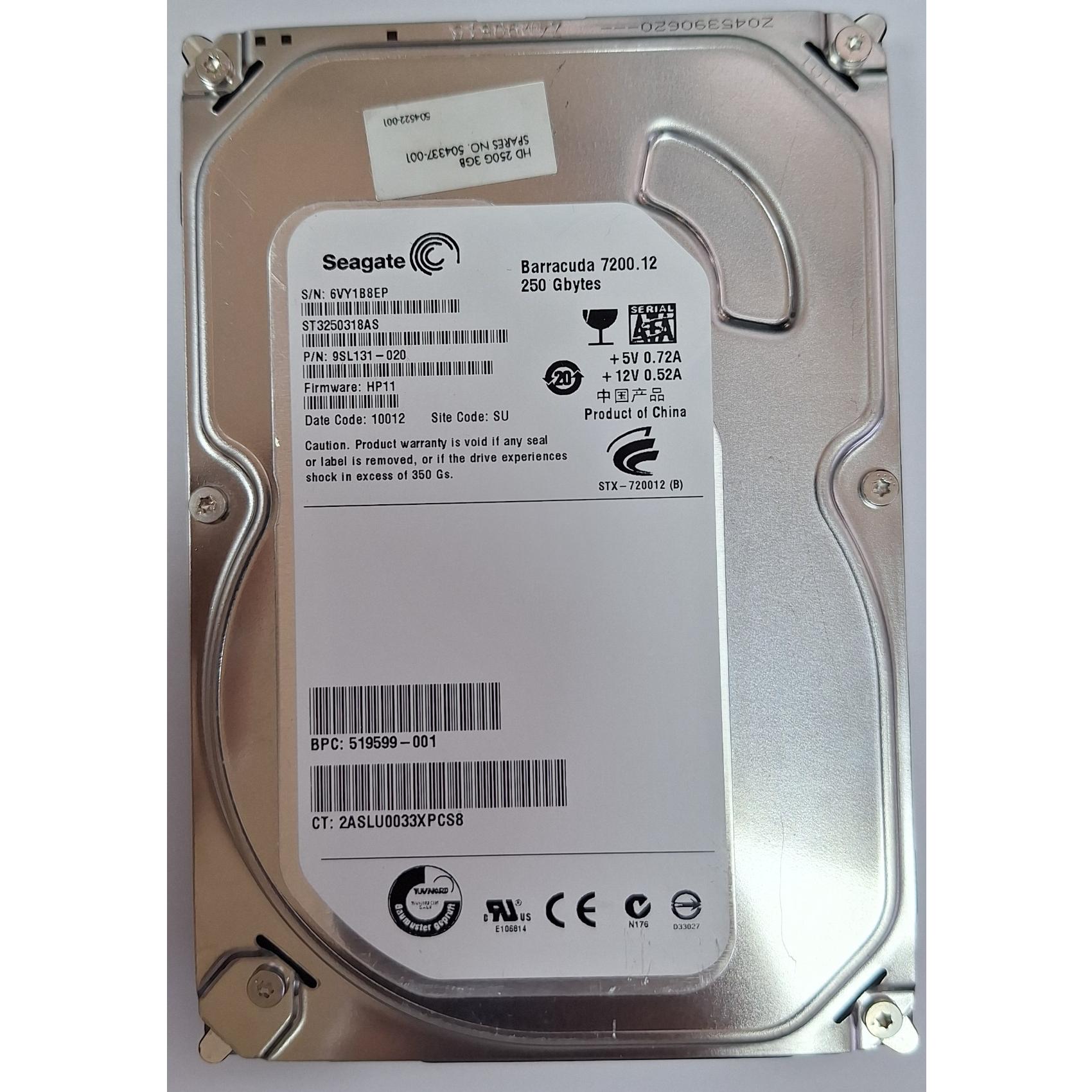 هارد کامپیوتر 250گیگ سیگیت