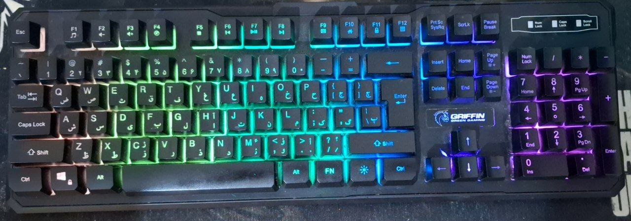کیبورد گیمینگ گرین مدل GK601-RGB