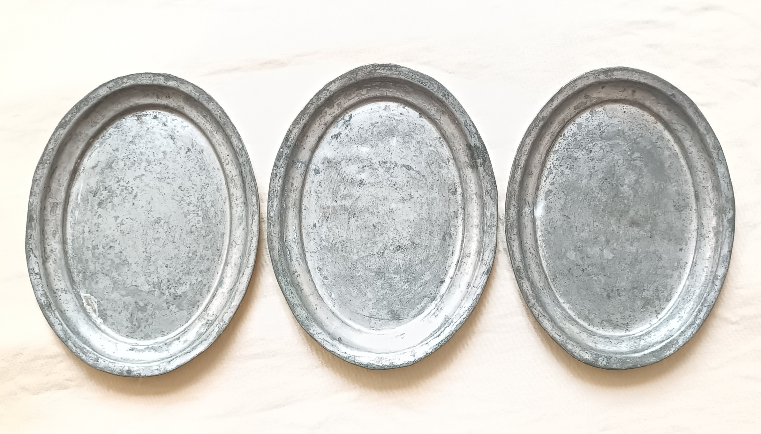 3عدد سینی برنجی قدیمی فرمایشی قند پهلو زمان رضاشاه