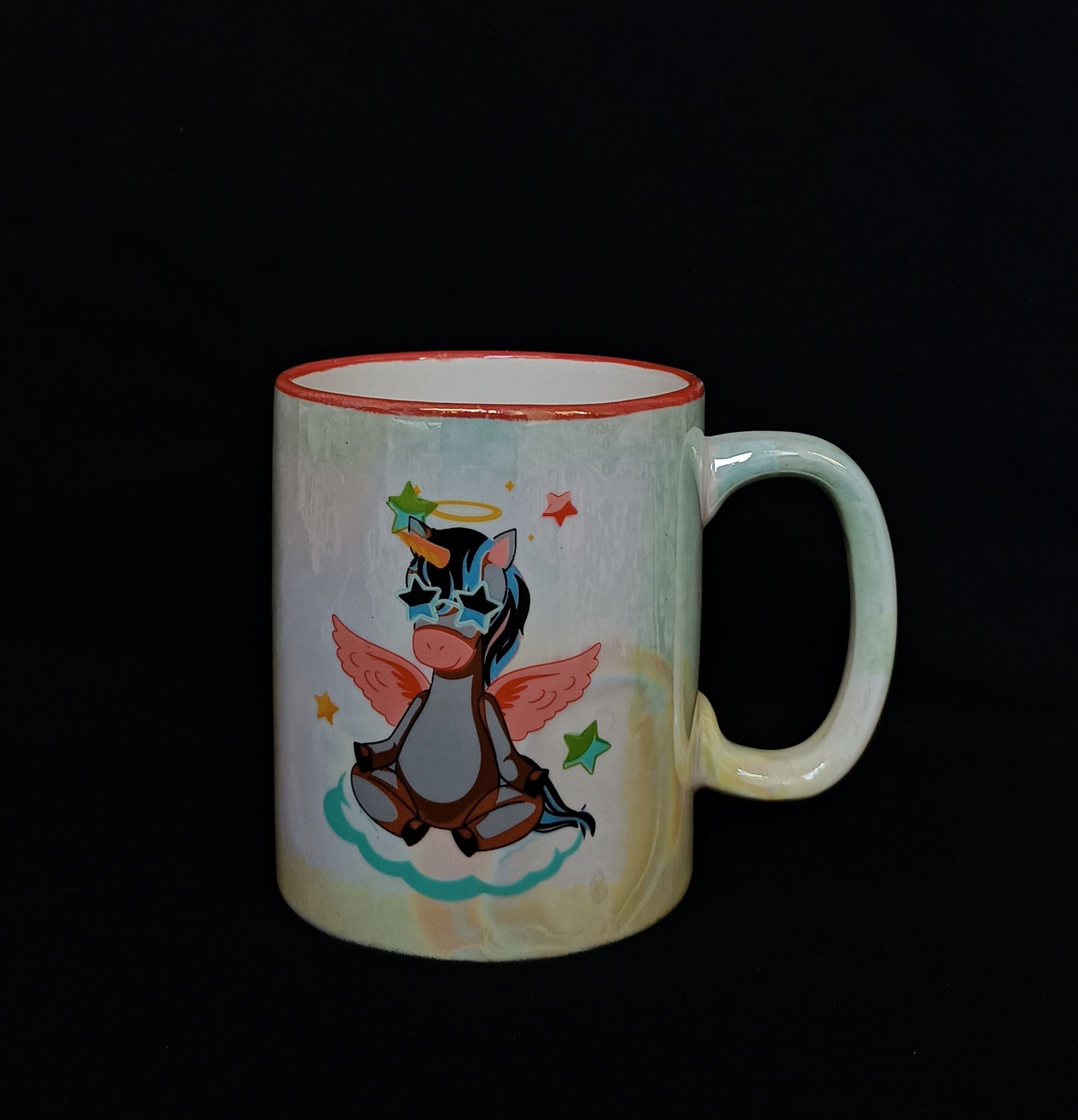 ماگ طرح هولوگرامی با نقش اسب تک شاخ