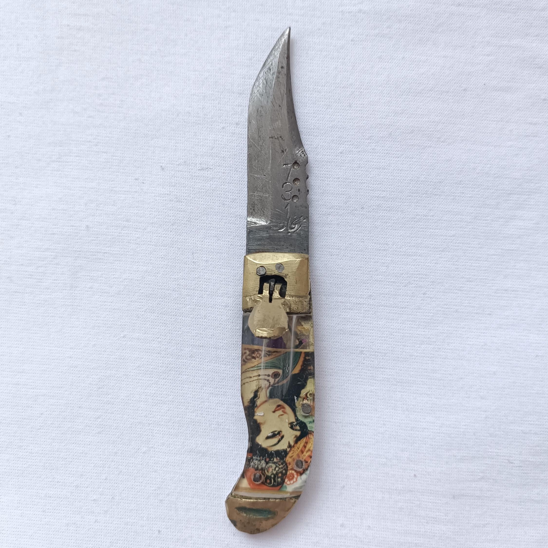 چاقو دنده ای لیلی مجنون فولادی زنجان قدیمی