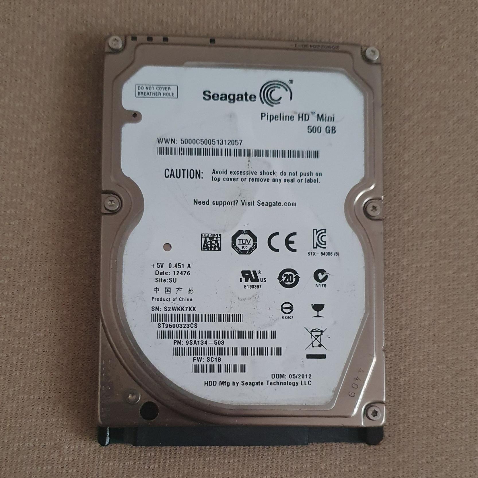 هارد 500 گیگ 2.5 اینچ