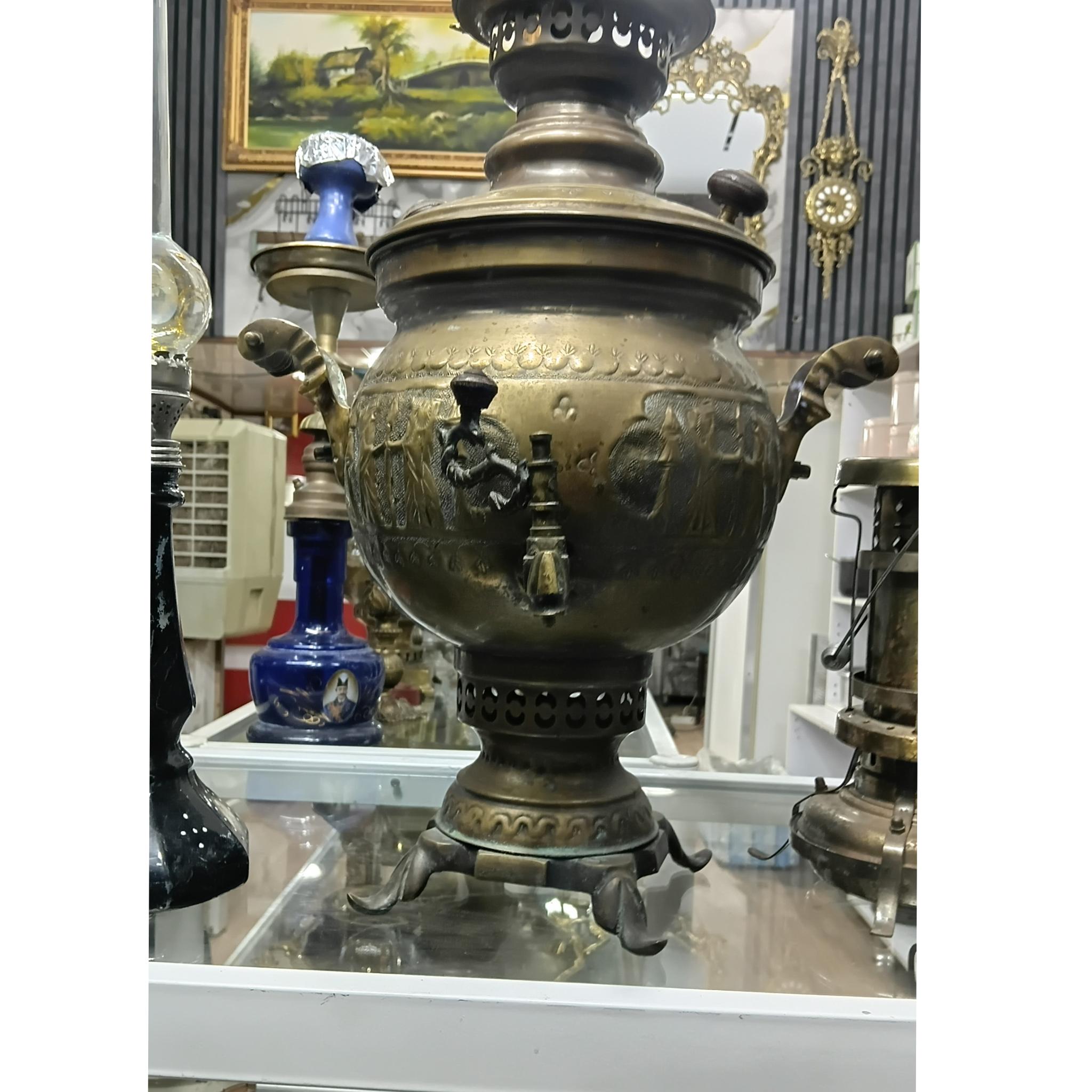 سماور انتیک زغالی