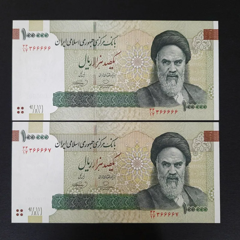 جفت بانکی 100000 ریالی حسینی بهمنی شماره 366666