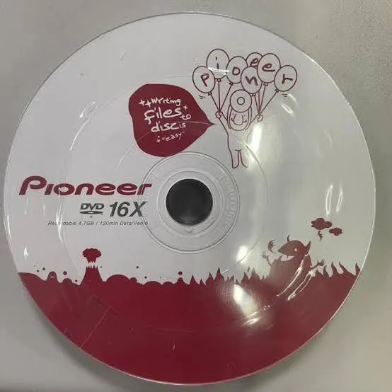 دی وی دی خام pioneer اصلی 50 عدد
