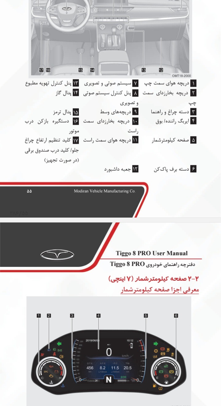 Pdf دفترچه راهنمای تیگو 8 پرو