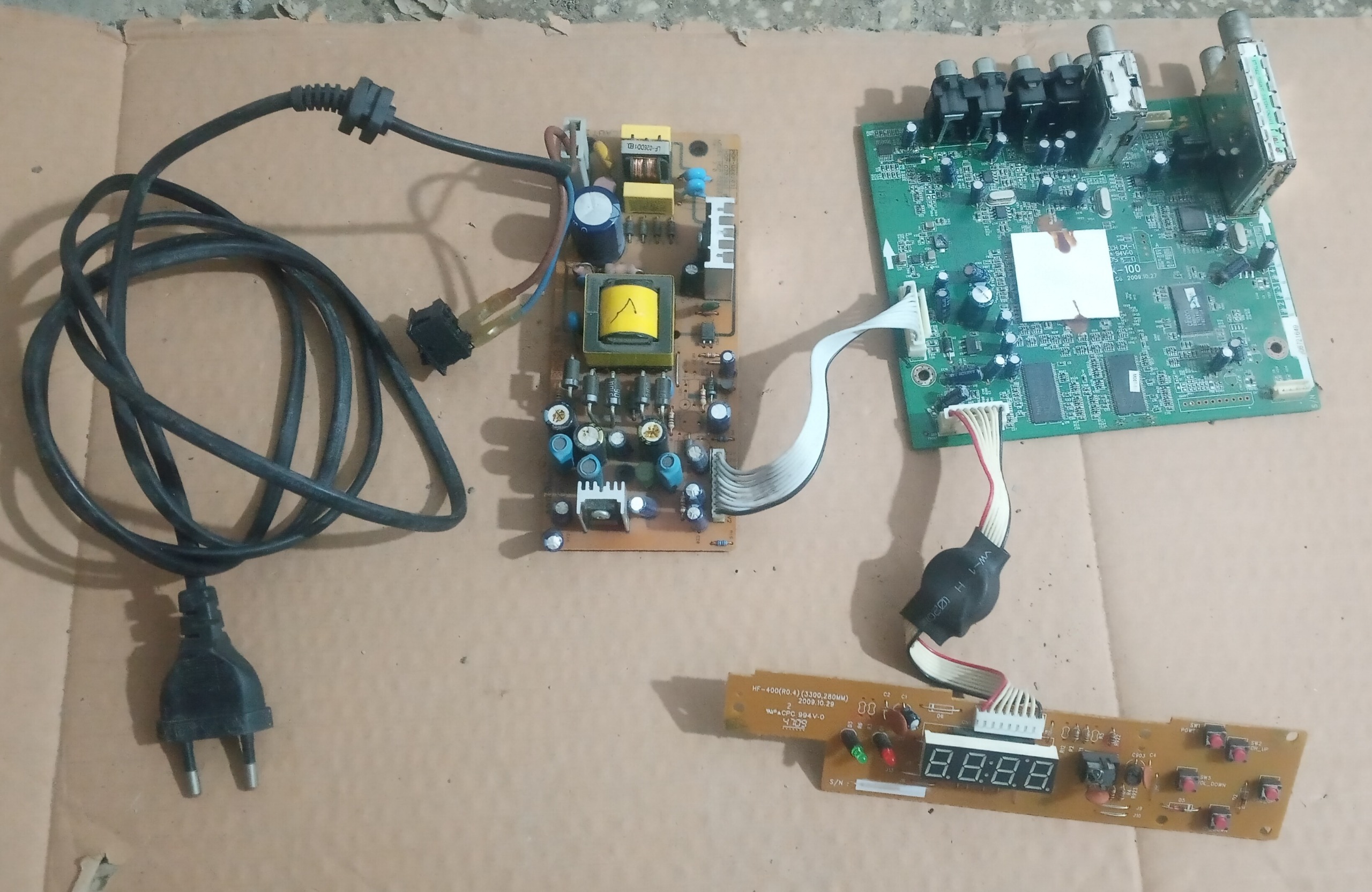 برد گیرنده دیجیتال با پنل و  تغذیه