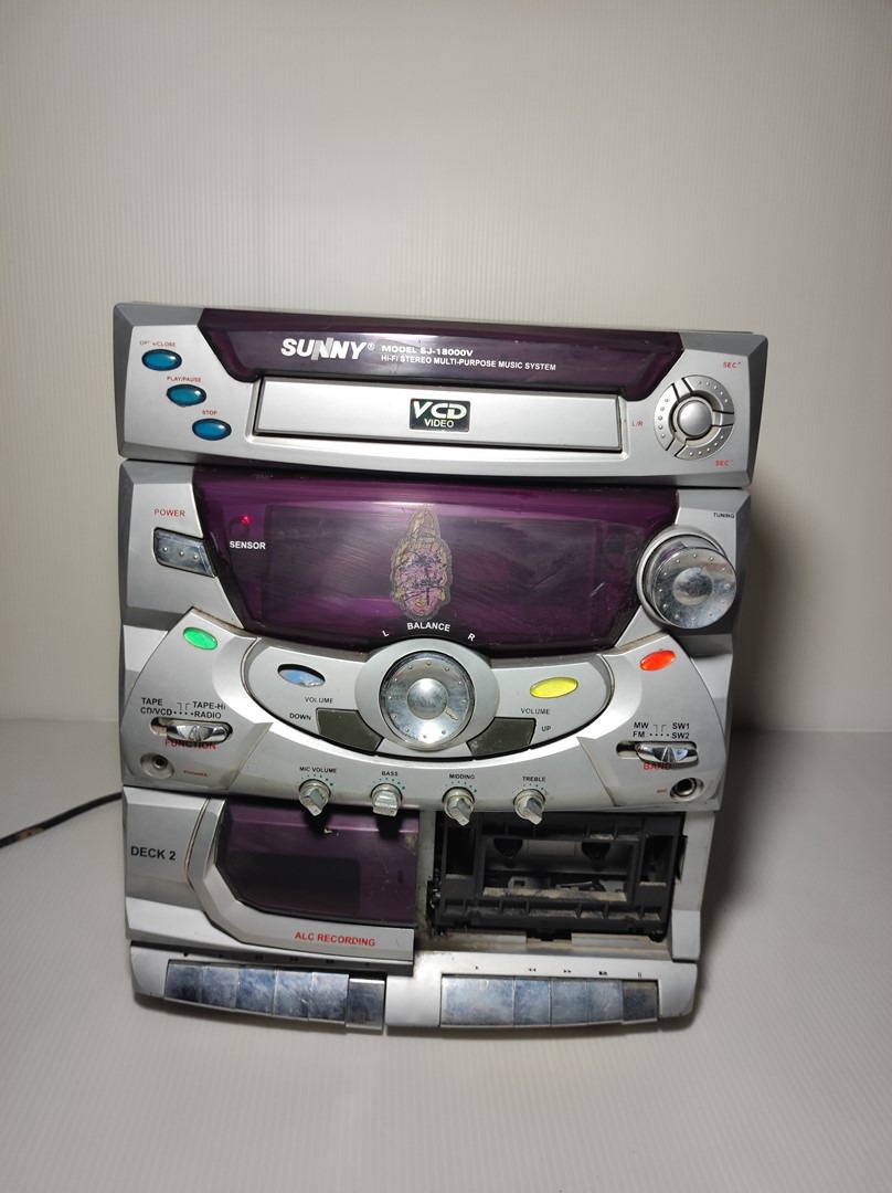 سی دی ضبط عتیقه SUNNY SJ-18000V-تست نشده