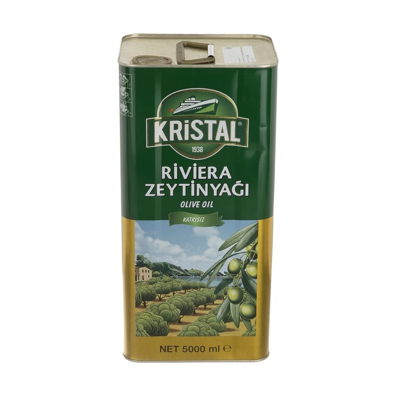 روغن زیتون 5 لیتری کریستال KRISTAL وارداتی ترکیه
