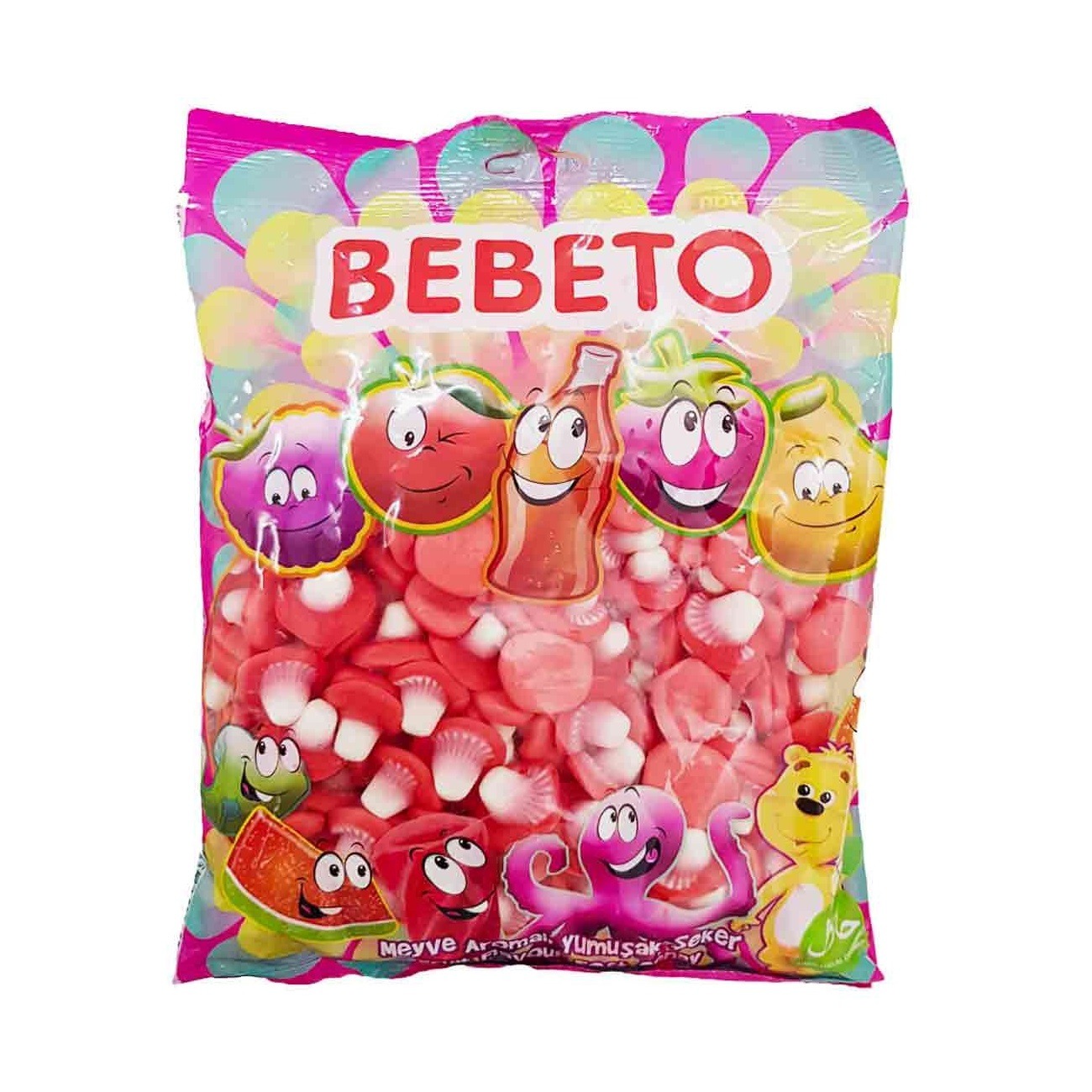 پاستیل قارچی ببتو bebeto اصل ترکیه وارداتی 1 کیلو