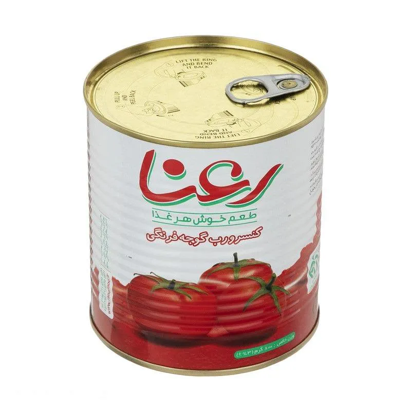 بسته 4 تایی رب گوجه فرنگی رعنا 800 گرمی