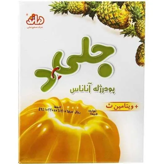 پک 4تایی پودر ژله آناناس جلی دی 100 گرمی دراژه