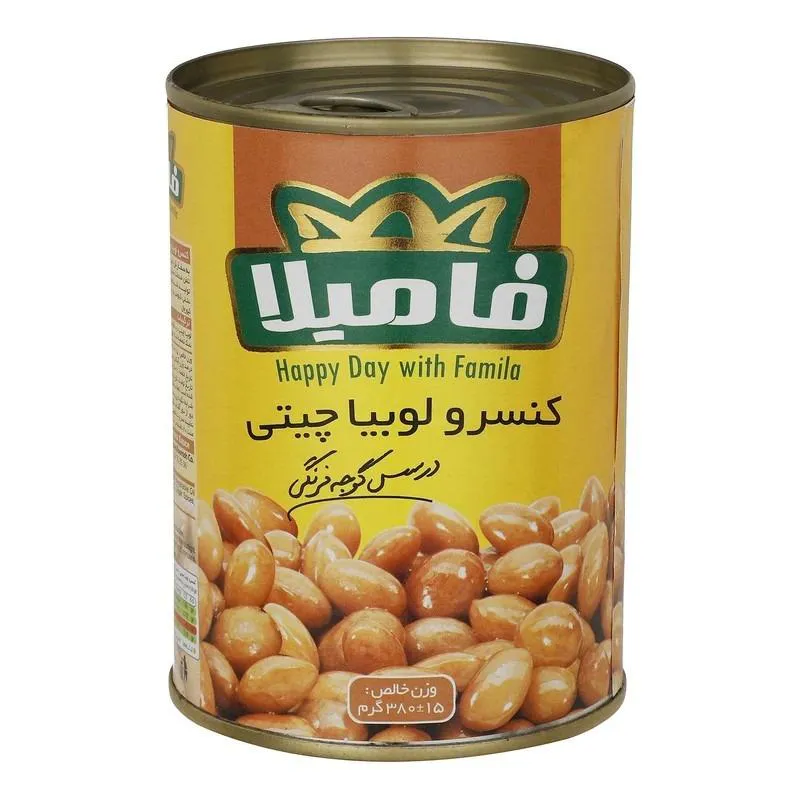 بسته 3 عددی کنسرو لوبیا چیتی فامیلا 380 گرمی