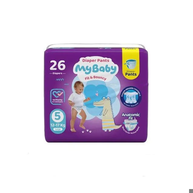 پوشک کودک شورتی مای بیبی سایز 5 بسته 26عددی