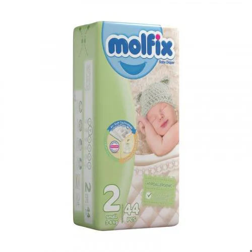 پوشک کودک چسبی مولفیکس سایز 2 بسته 24عددی
