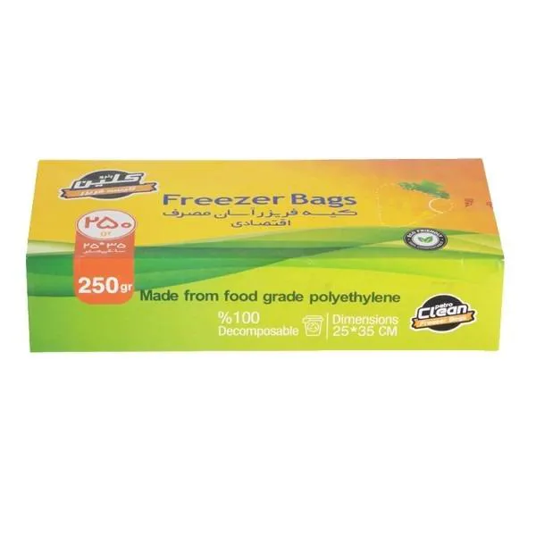 کیسه فریزر پتروکلین 25 در 35 متر 250 گرمی