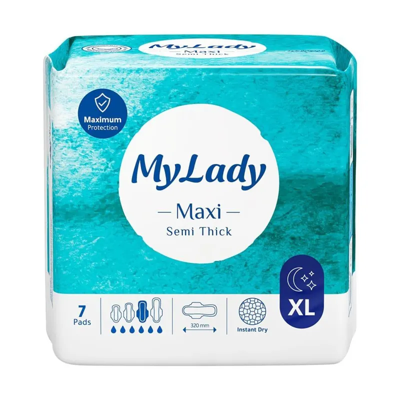 نوار بهداشتی شب مای لیدی Maxi سایز XL بسته 7عددی