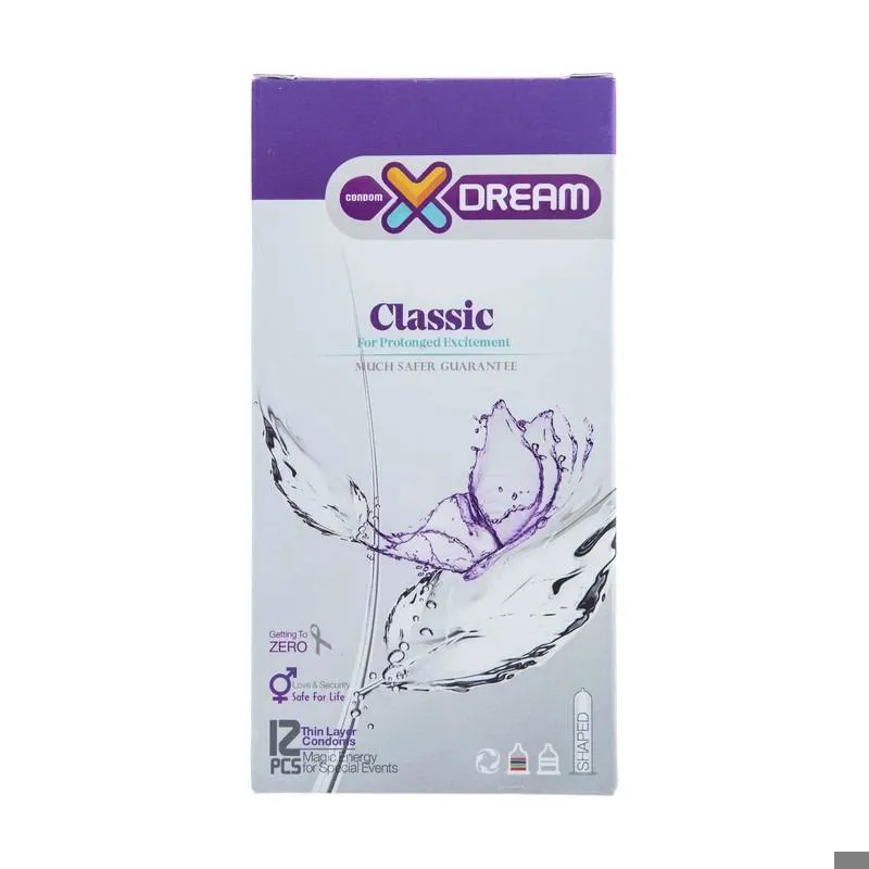کاندوم ایکس دریم مدل Classic بسته 12 عددی