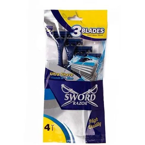خودتراش 3 لبه سیلور Ultra Shave بسته 4 عددی