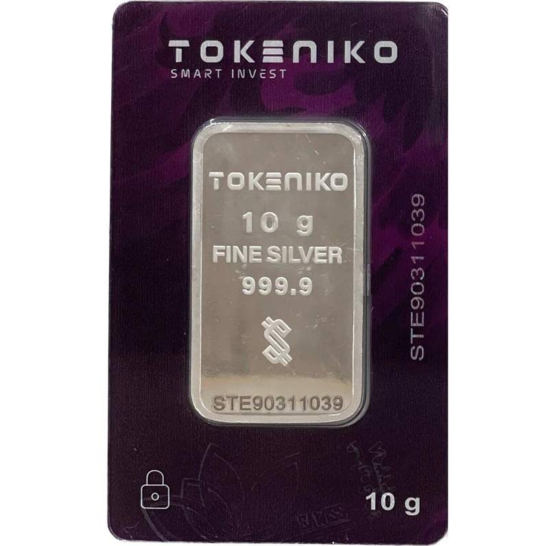 شمش نقره توکنیکو 10 گرمی تمام عیار 999.9