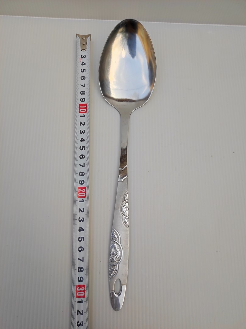 کفگیر بزرگ استیل برنج فولاد ضد زنگ 18/0 درجه یک