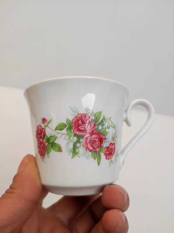 فنجان چینی کلکسیونی قدیمی مارک FINE CHINA ANA نو
